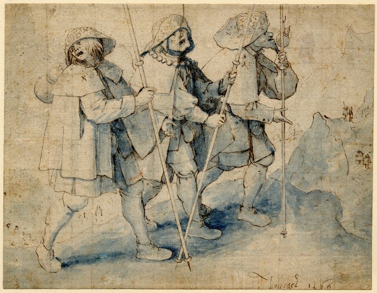 Tres peregrinos ciegos (Pieter Bruegel The Elder, 1566)